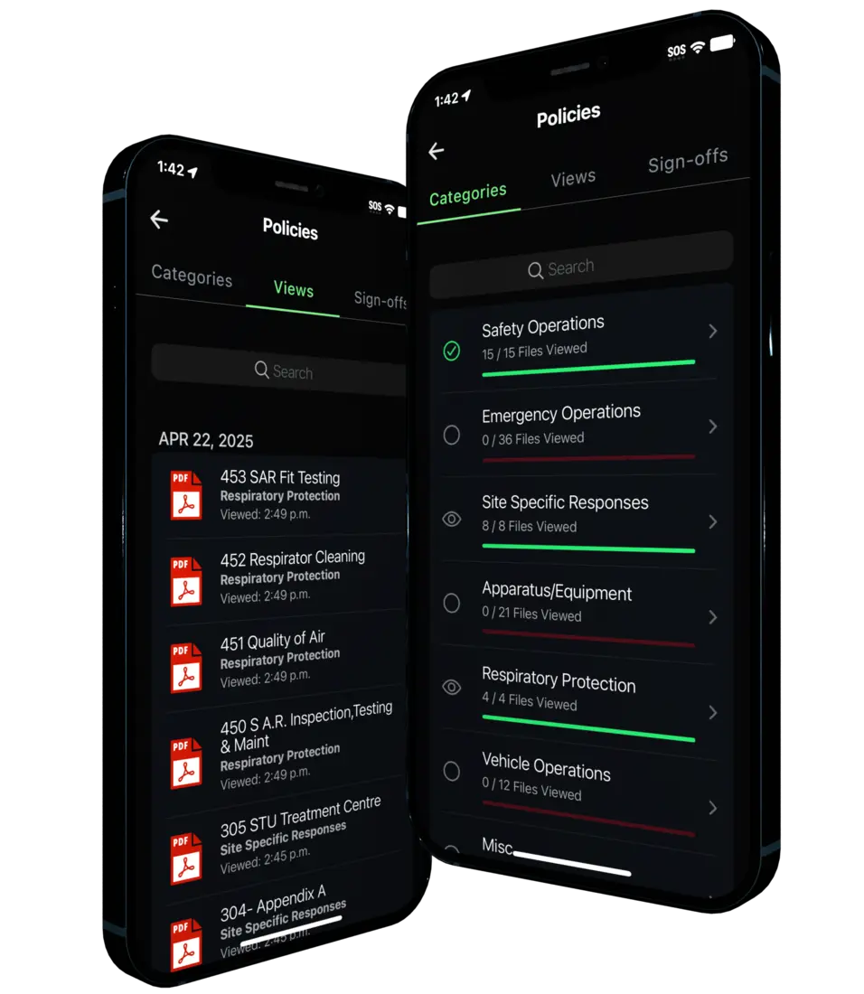 SOGs & SOPs, always ready — Who's Responding app screenshot